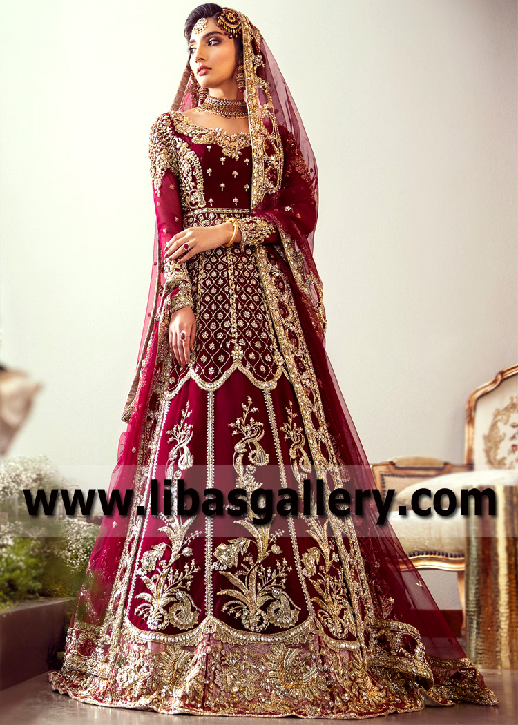 Best Wedding Pishwas with Lehenga Buckinghamshire London UK Latest Pishwas with Lehenga Designs