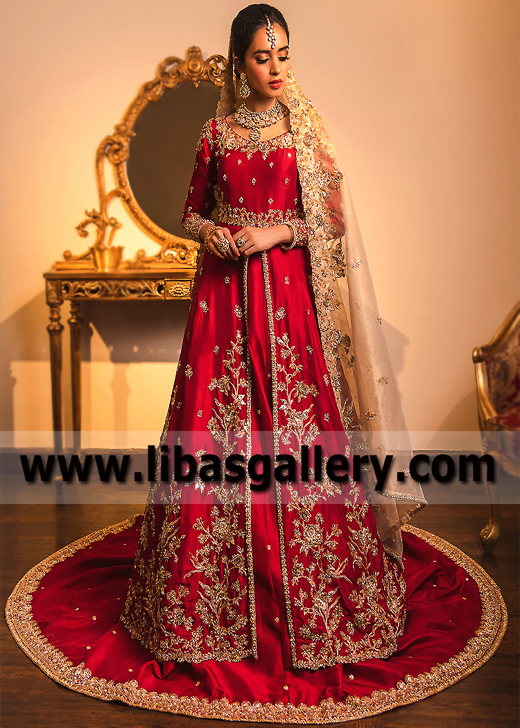 Pishwas Wedding Lehenga San Francisco California CA USA Pakistani Designer Sadaf Fawad Khan Pishwas