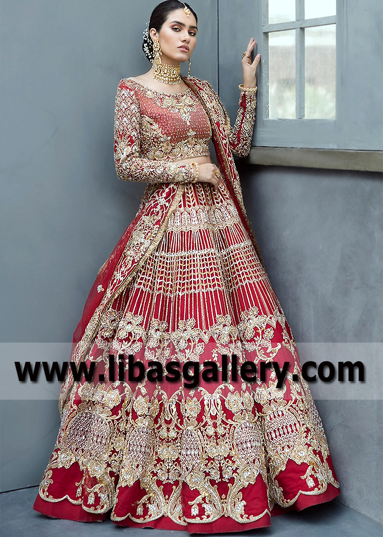 Crimson Glory Vanadinite Lehenga Choli