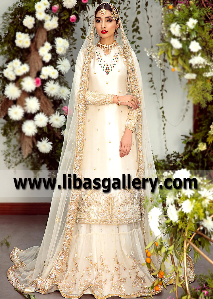 Nikah Gharara Dresses Perth Australia Designer Sadaf Fawad Khan Gharara for Nikah Pakistan