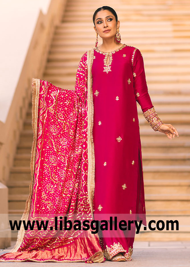 Stylish Embellished Chunri Dupatta Suits Diamond Bar California CA USA Embellished Chunri Dupatta Brands in Pakistan