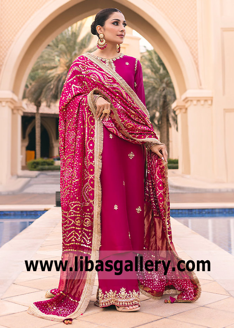 Amaranth Purple Amaryllis Long Shirt and Azar Pants