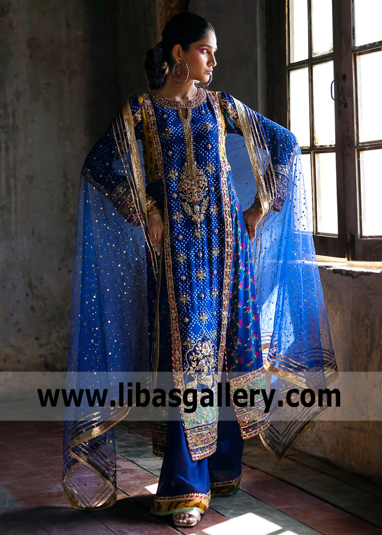 Zaffre Balsam Chunri Shirt with Trousers Suit