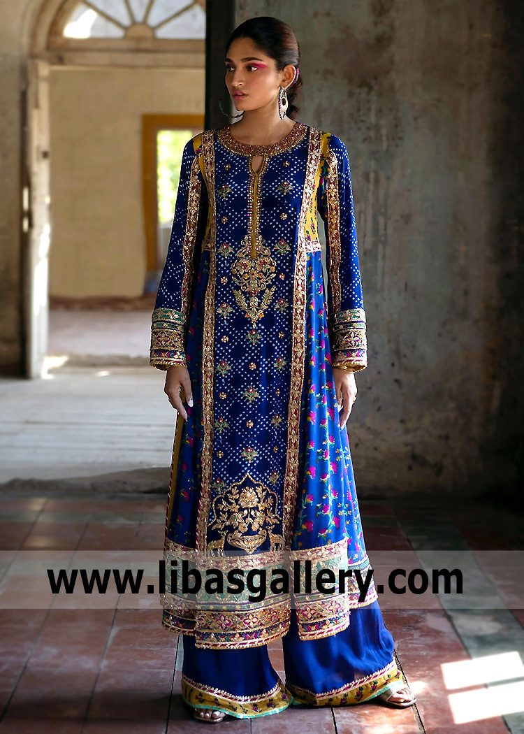 Zaffre Balsam Chunri Shirt with Trousers Suit