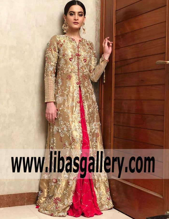 Marvelous Golden Montana Wedding Gown for Special Occasions