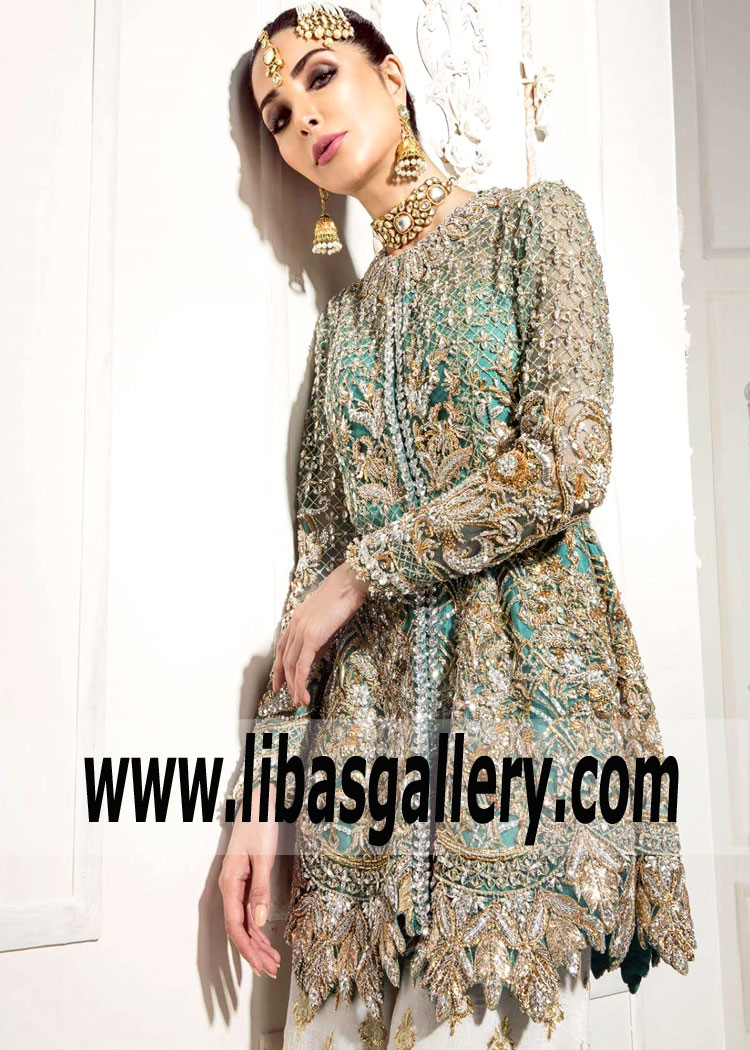 OCCASION Aqua Lily Peplum