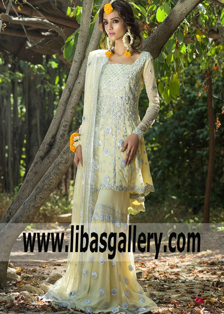 Ultra Modern Lemon Yellow Peplum