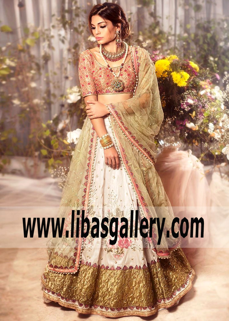 Shop Designer Lehenga by Farida Hasan Online Hicksville New York NY US Formal Wedding Events Dresses