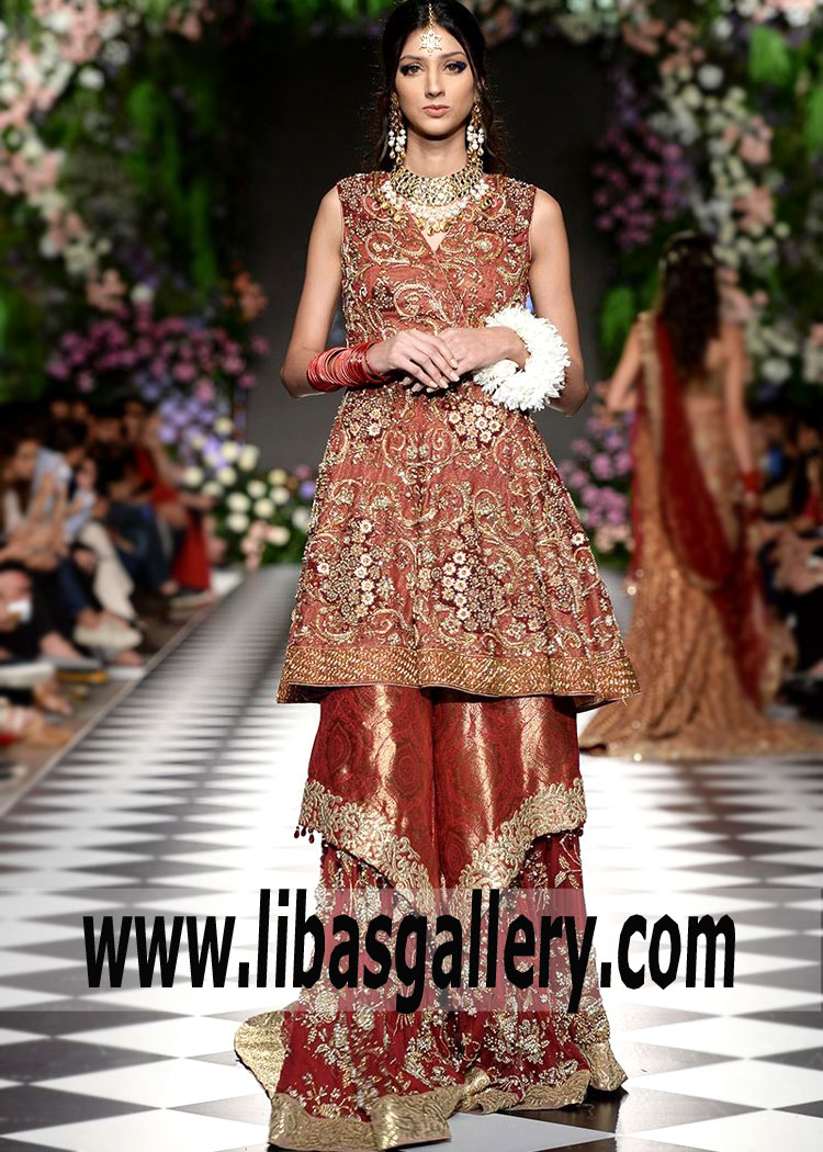 Latest Trend Chestnut Mantle Sharara