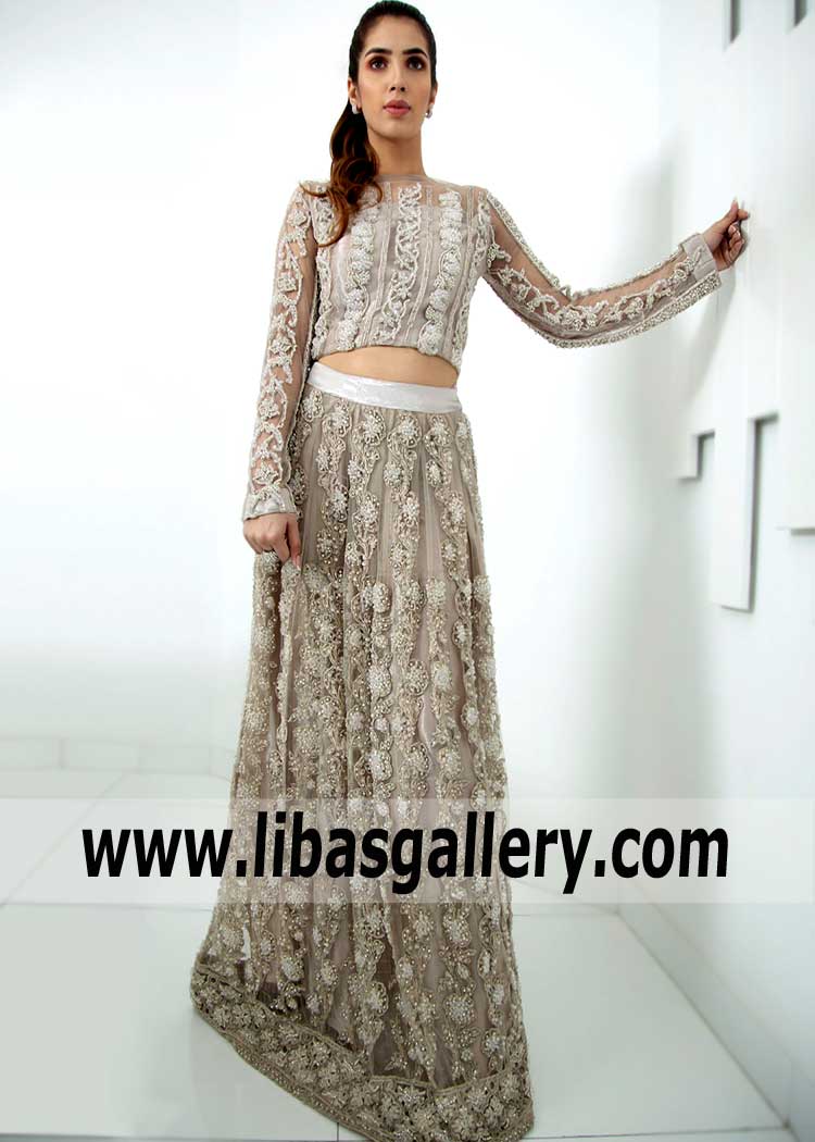 Perfect Designer Cinereous Lehenga Dress for Many Occasions