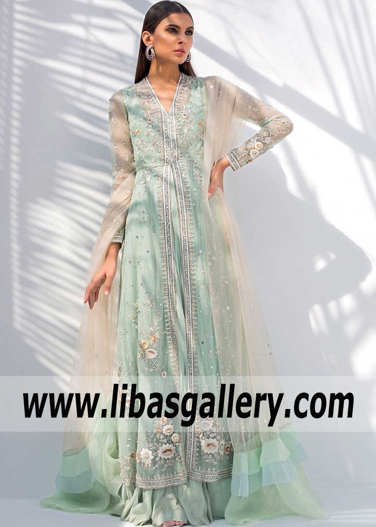 Broad range of Sania Maskatiya Heavy Embroidered Dresses Perfect for bridesmaids and special events