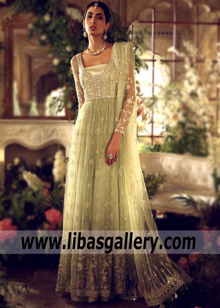 Gorgeous Blond Pakistani Wedding Maxi