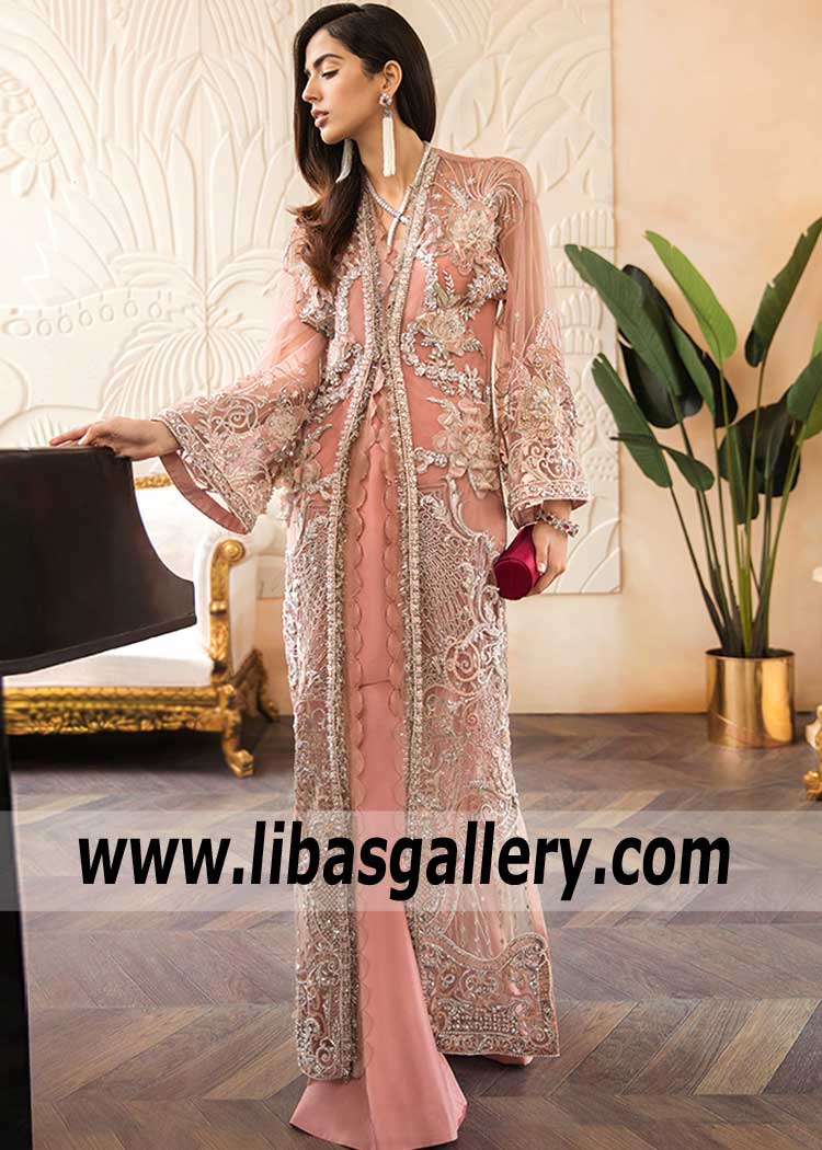 Amazing Desert Peach Outfit for Wedding Events Formal Dinner and Parties