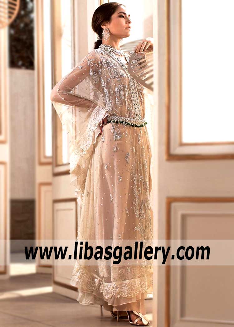 Luxurious Bridal kaftan Austin Texas TX US Latest Pakistani Designer Farah Talib Aziz kaftan