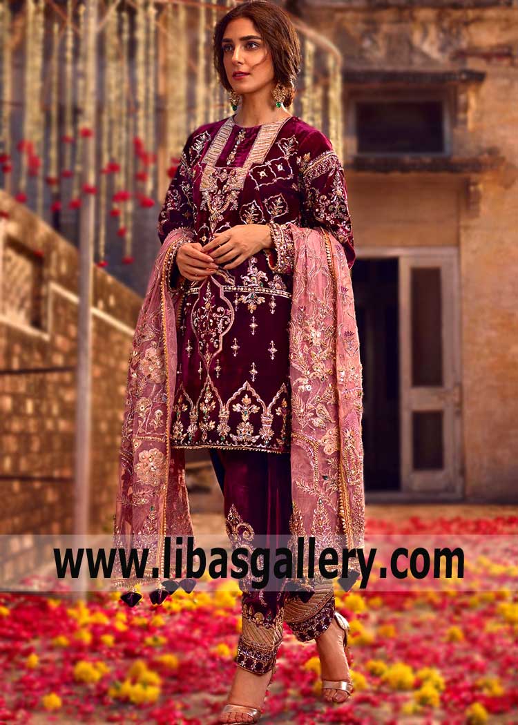 Pakistani Bridal Dresses USA Sacramento California CA formal Bridal Wear Afghani Kurta with Khari Shalwar