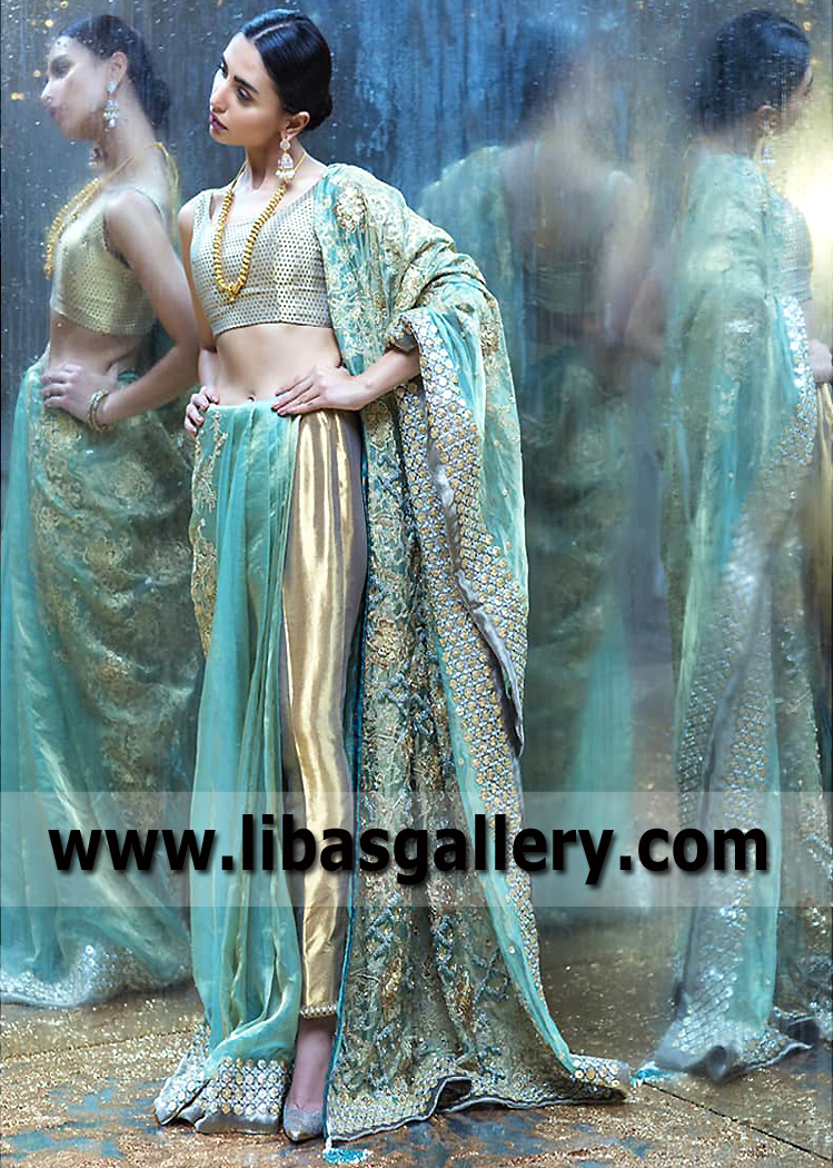 Luxurious Party Dresses for Any Event Newcastle London UK Saree Pants Eid Dresses Pakistan