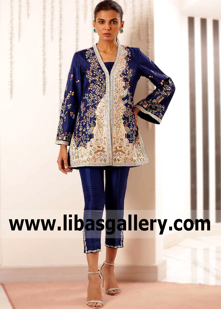 Oxford Blue Naples Trouser Suit