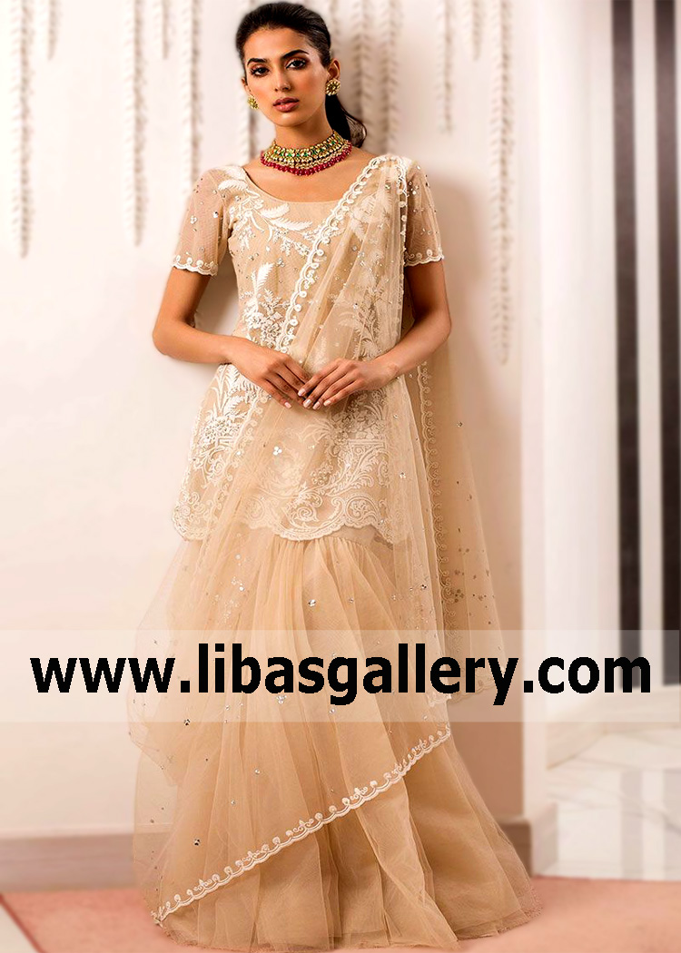 Peach Puff Zermatt Lehenga Suit