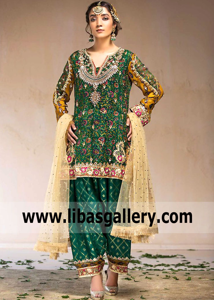 Green Alcea Shalwar kameez