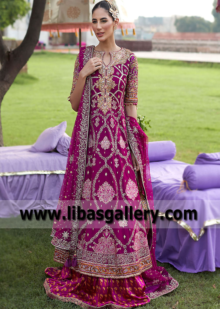 Gorgeous Bridal Anarkali for All Occasions Southall UK Pakistani Designer Wedding Anarkali for Special Occasion