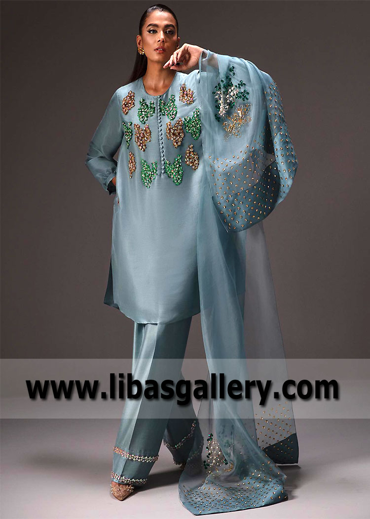 Pakistani Party Dresses Shalwar kameez Los Angeles California USA Luxury Womenswear