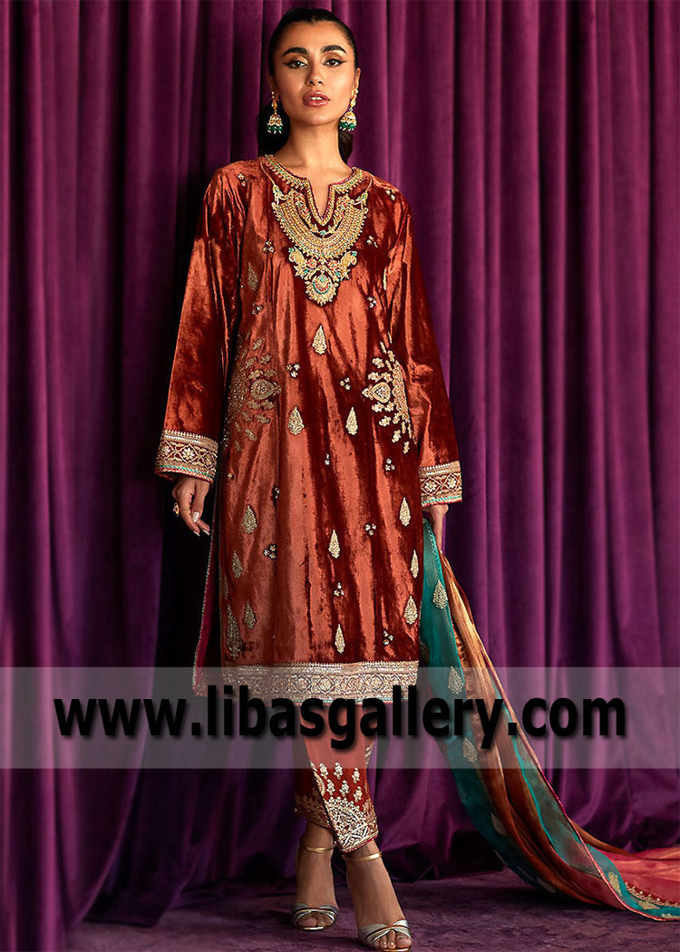 Latest Party Dresses - Shalwar Kameez, Salwar Kameez Under $500, UK, USA, Canada, Australia