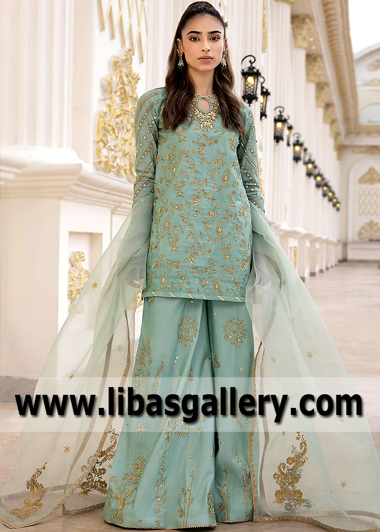 Pakistani Formal Trouser Suit Jersey City New Jersey USA Party Wear Pakistan Designer Wedding Wear