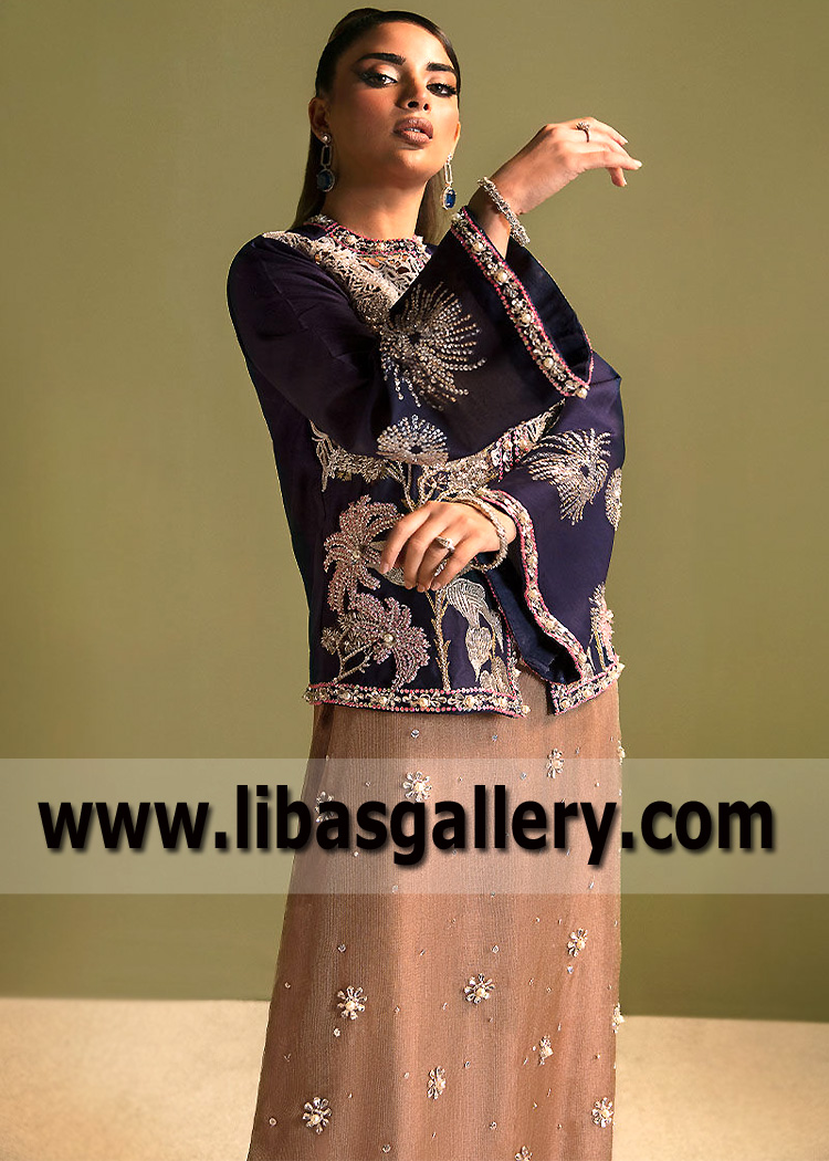 Russian Violet Chambersite Jacket and Antique Brass Kaftan