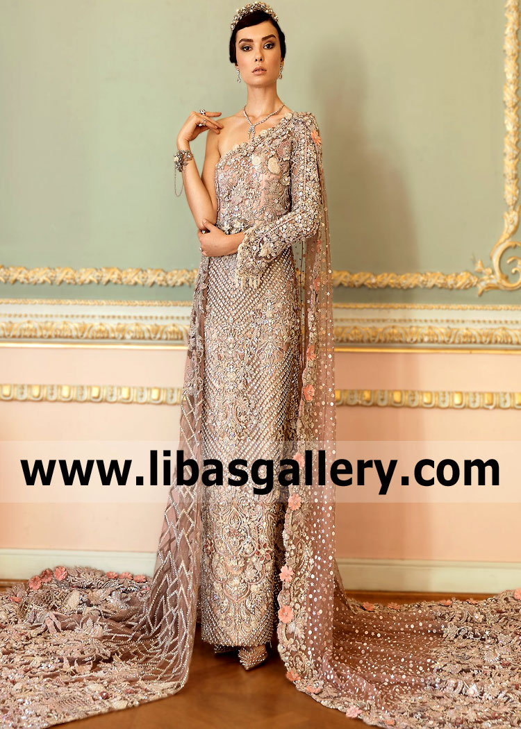 Stunning Mocha Ursa Reception Gown