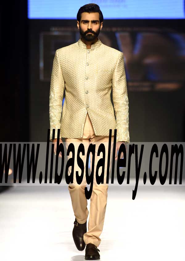 latest picture of jamawar prince coat sherwani for occasions and mehndi event men`s wear Las Vegas Nevada USA