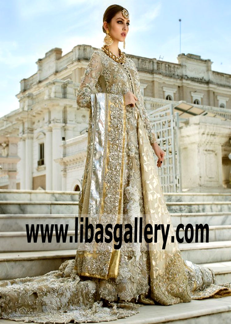 Luxurious Wedding Dresses Saira Shakira Anarkali Style Wedding Dresses Pakistani Lehenga Dresses Elmont New York NY US