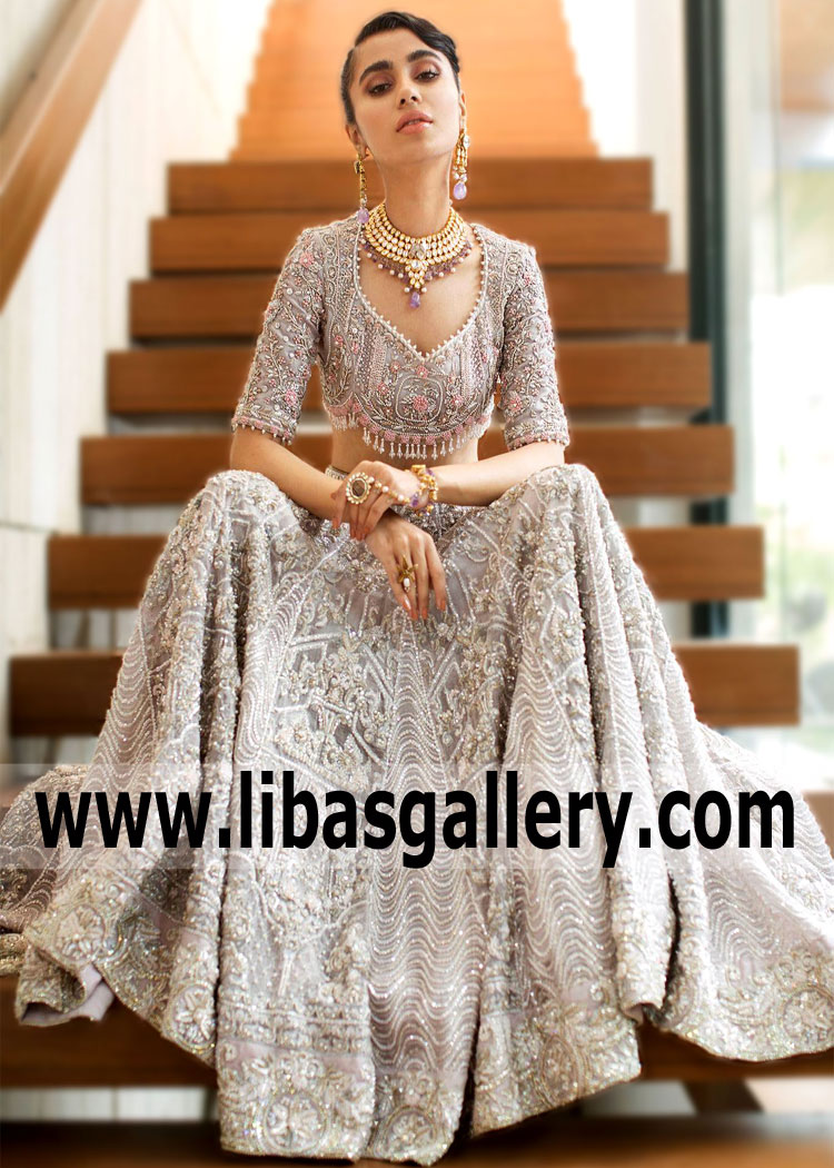 Radiant Bridal Lehenga San Francisco California CA USA Pakistani Designer Saira Shakira Lehenga Designs