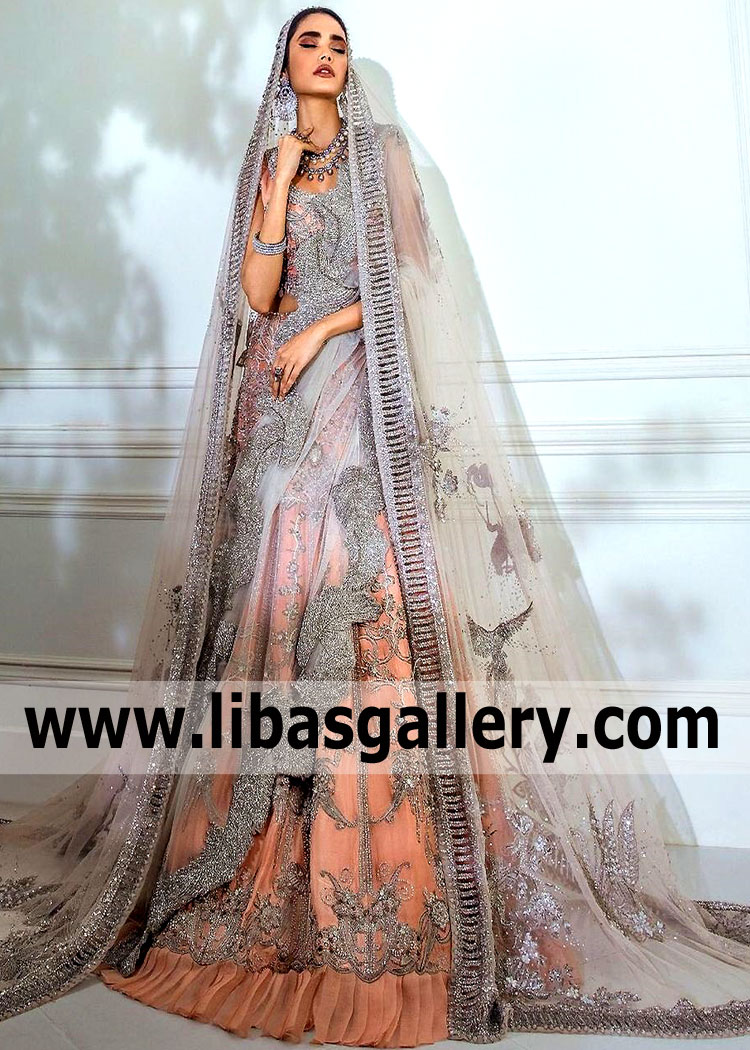 Best Walima Bridal Dresses Paris France Designer Sana Safinaz Lehenga Choli for Walima Pakistan