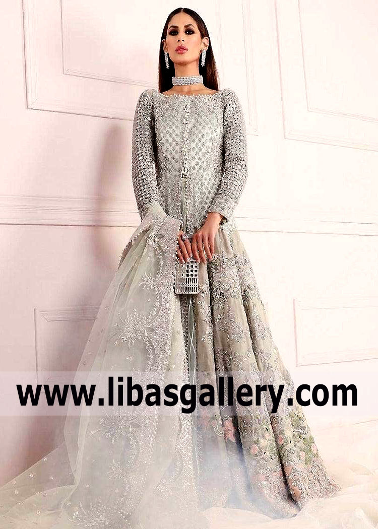 Sana Safinaz Bridal Anarkali Dress, Pakistani Bridal Anarkali Dress, Latest Bridal Wear Anarkali