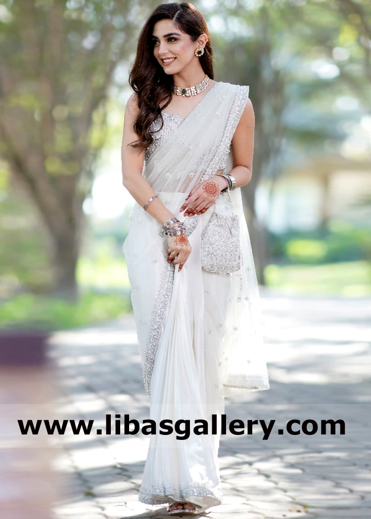 Blue Pakistani Wedding Dress In Sharara Kameez Style – TheDesignerSaree