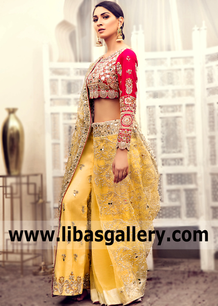 Indian Pakistani Designer Saree Bellevue Washington USA Asifa Nabeel Designer Saree for Wedding Events