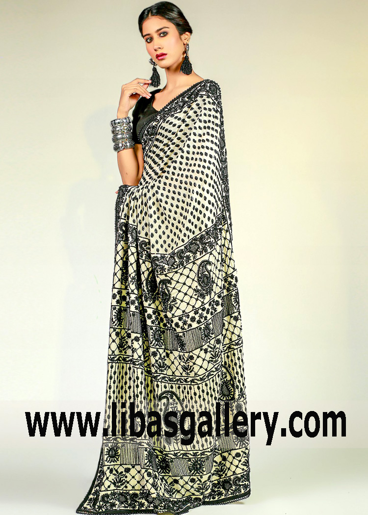Latest Designer Saree Dresses Trends in Pakistan Evening Saree Dresses Vestal New York NY US