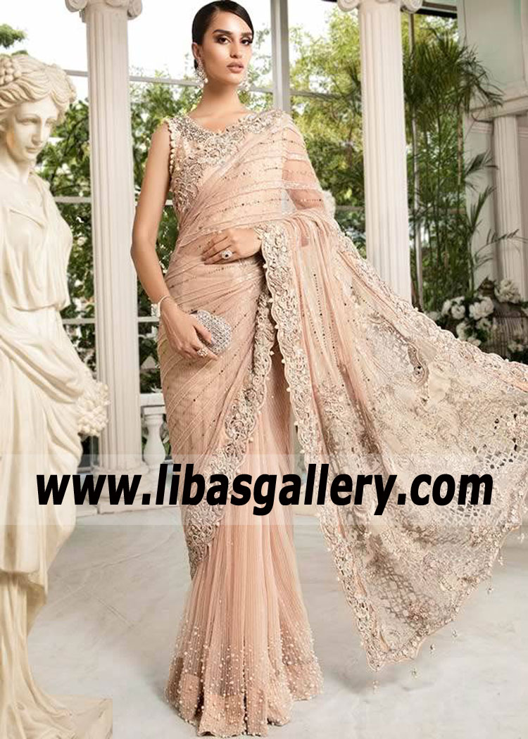 Indian Pakistani Designer Wedding Saree UK USA Canada Australia Maria B Wedding Saree