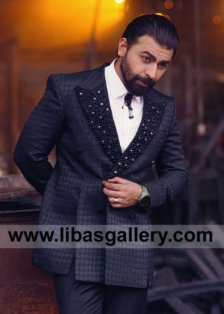 Wrap up the year in style with Embellished Bespoke Tuxedo Suit