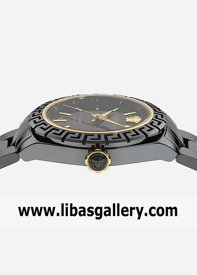 VERSACE NEW DV ONE AUTOMATIC WATCH IN BLACK