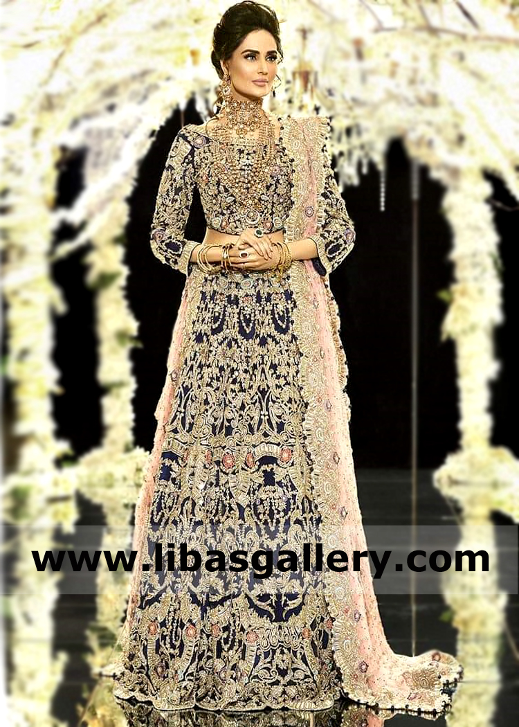 Traditional Bridal Lehenga Suit Bradford UK Sara Rohale Asghar Bridal Lehenga Collection Pakistan