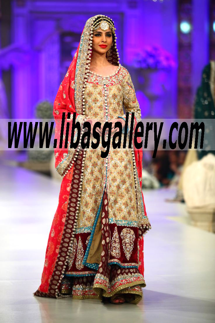 Indian Bridal Lehenga Designs UK USA Canada Australia Designer Zainab Chottani Bridal Lehenga