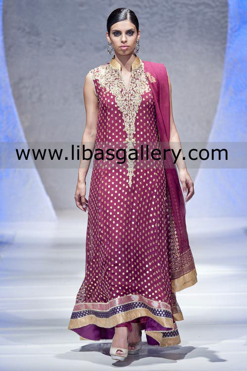 Burgundy Celeste Anarkali