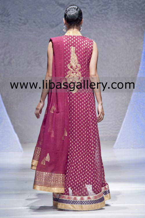 Burgundy Celeste Anarkali