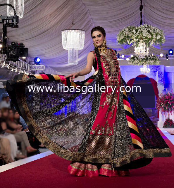 Black Valence Asian Wedding Anarkali