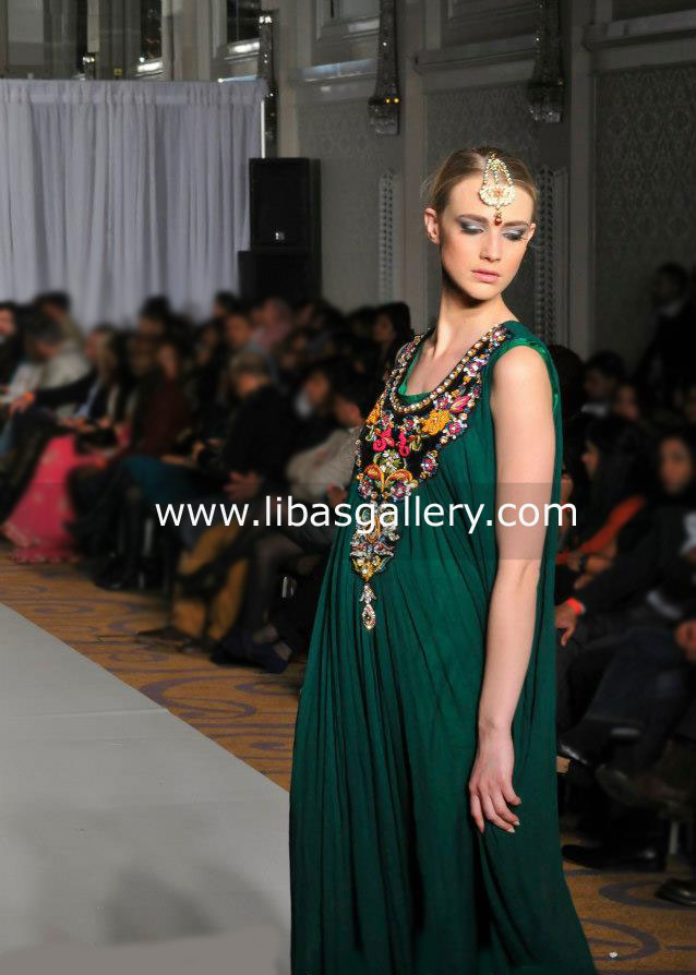 Green Eleanora Anarkali