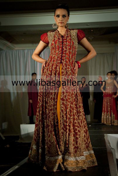 Red Anarkali Branden 