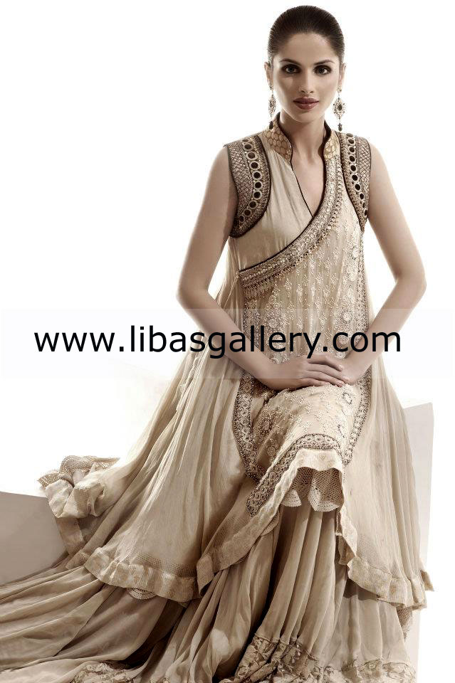 Latest Design of Anarkali Suit for Wedding Designer Anarkali Churidar Stylish Dresses by Asifa And Nabeel South Yuba City CA 