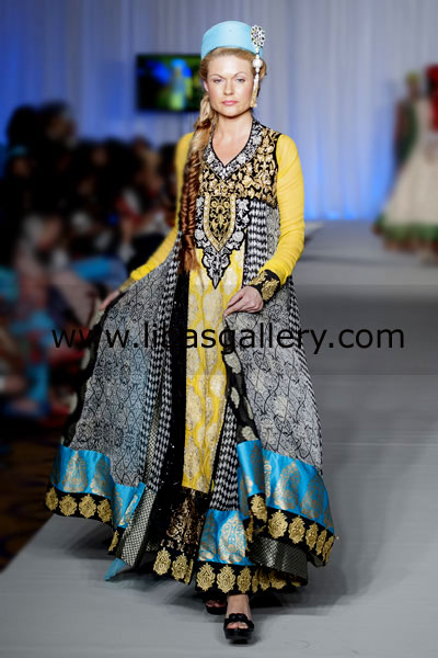 Anarkali Style Fradley Haute Couture Dress 