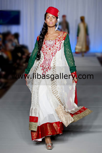 Embroidered Anarkali Pishwas Daytona Dress